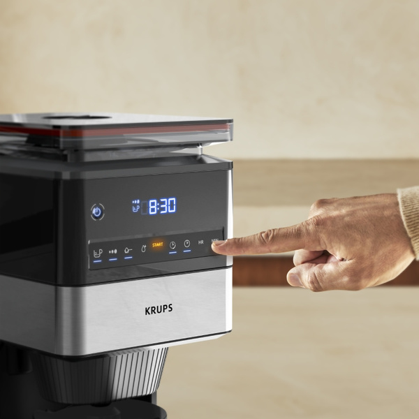 Ekspres do kawy KRUPS Grind Aroma XL KM842810 - Czarny