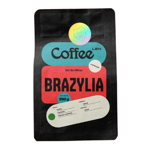 Kawa ziarnista Leń Coffee Brazylia Sul de Minas 250g