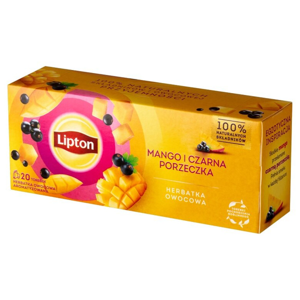 Herbatka owocowa Lipton Mango i Czarna porzeczka 20x1,7g