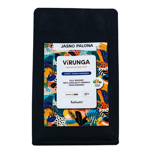 Kawa ziarnista Salvatti Virunga Jasno Palona 250g