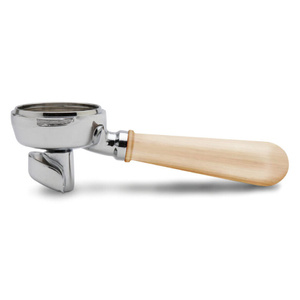 Portafilter Lelit PLA582M - z podwójną wylewką 58 mm - Drewno klonowe