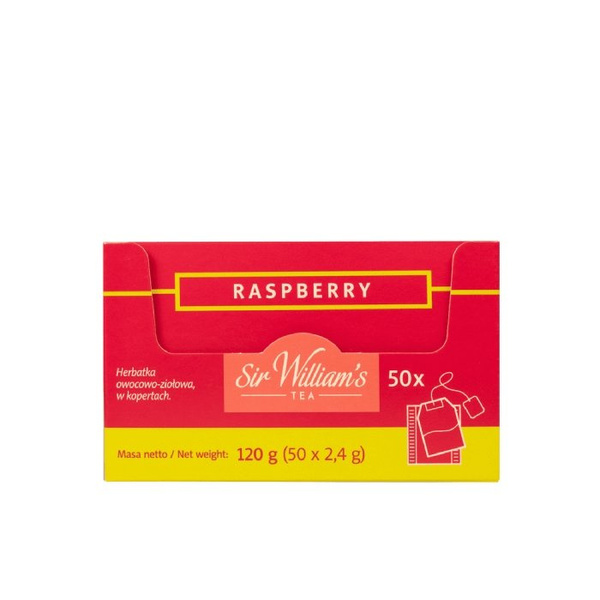 OUTLET - Owocowa herbata Sir Williams Tea Raspberry 50x2,4g
