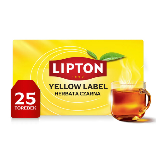 Herbata czarna Lipton Yellow Label 25 torebek x2g