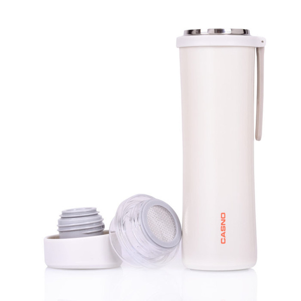 Butelka termiczna Casno Greys Biała - 400 ml