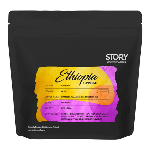 Kawa ziarnista Story Ethiopia Guji Natural Espresso 250g - opinie w konesso.pl