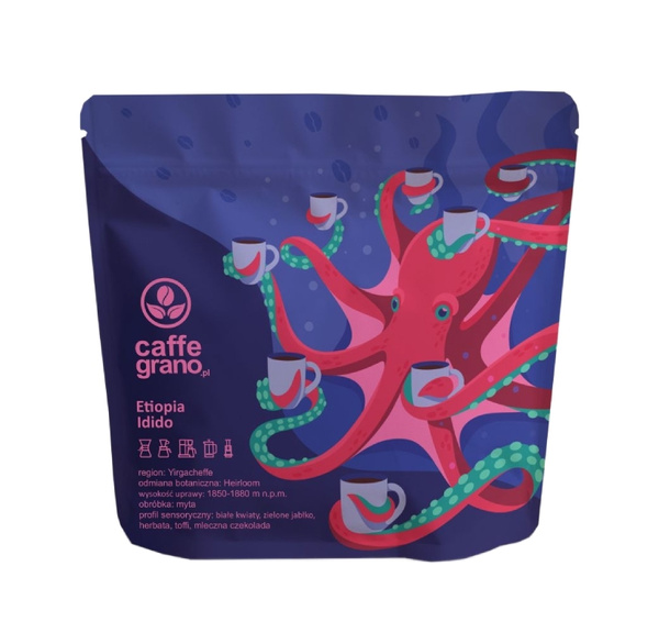 Kawa ziarnist Caffe Grano Etiopia Idido 250g – NIEDOSTĘPNY