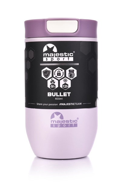 Kubek termiczny Majestic Sport Bullet 400 ml - Różowy