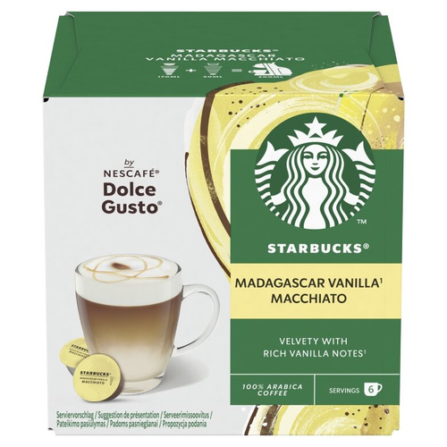 OUTLET - Kapsułki Nescafé Dolce Gusto STARBUCKS® Vanilla Macchiato 12 sztuk - opinie w konesso.pl
