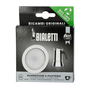Uszczelka + sitko do kawiarek stalowych Bialetti 4 filiżanki