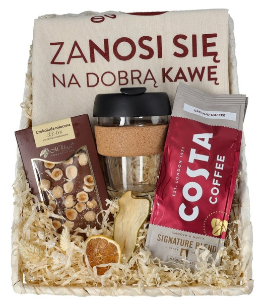 Zestaw prezentowy na urodziny - Kawa, czekolada, kubek i torba – NIEDOSTĘPNY