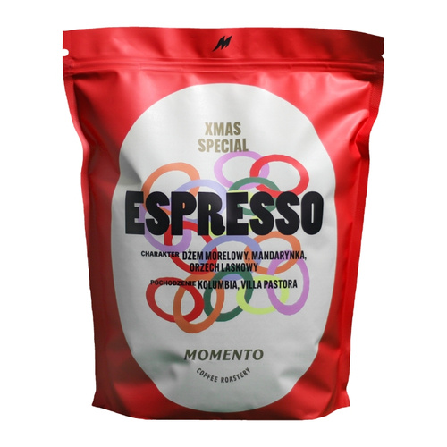 Kawa ziarnista Momento XMAS ESPRESSO 1kg – NIEDOSTĘPNY