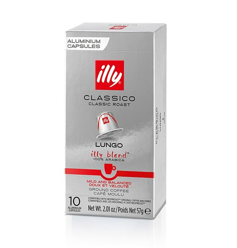 OUTLET - Kapsułki do Nespresso illy Classico Lungo 10 sztuk - opinie w konesso.pl