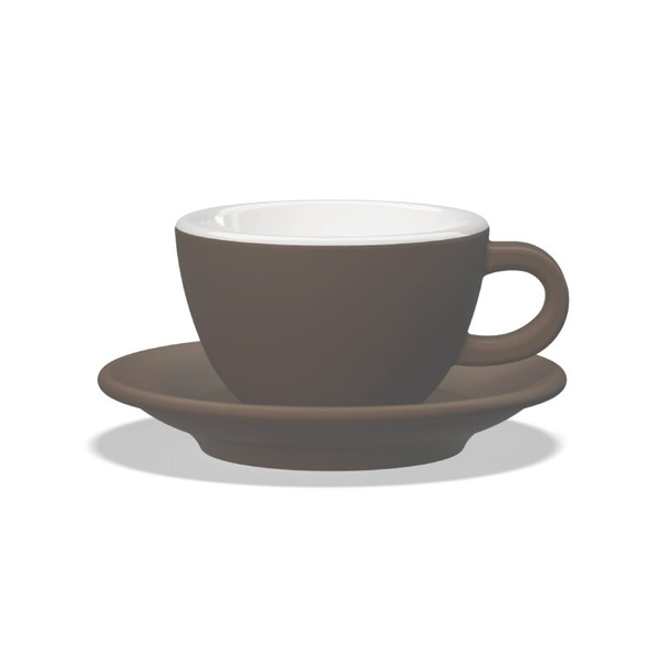 Filiżanka do cappuccino Club House Tulipano 210ml - Brązowa