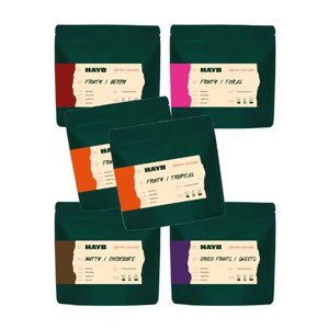 HAYB Tasting Box FILTR – zestaw próbek kaw 6x60g - NIEDOSTĘPNY