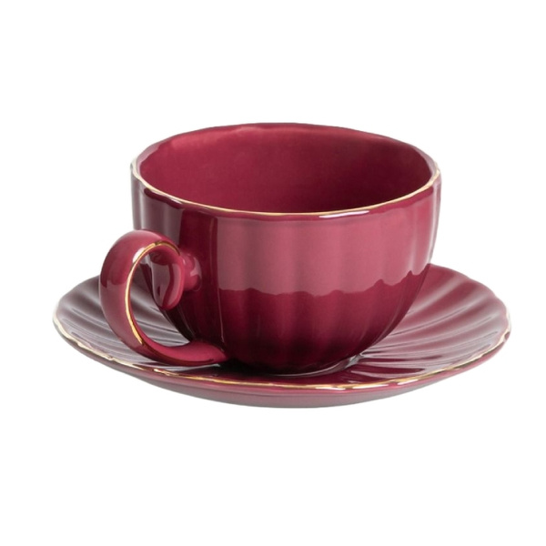 Filiżanka Homla Mina 250ml - Burgundowa