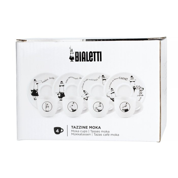 Zestaw filiżanek do kawy Bialetti Carousel - 4 sztuki