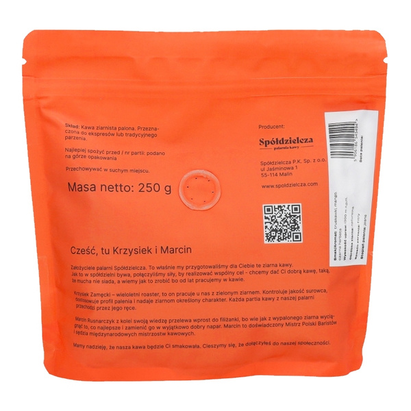 Kawa ziarnista KWH Costa Rica Hacienda Sonora Geisha 250g – NIEDOSTĘPNY