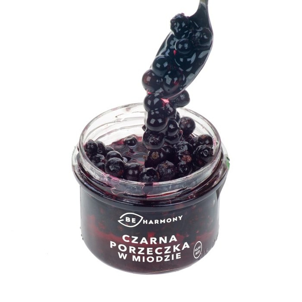 Czarna porzeczka w miodzie akacjowym BEHARMONY 115g - NIEDOSTĘPNY