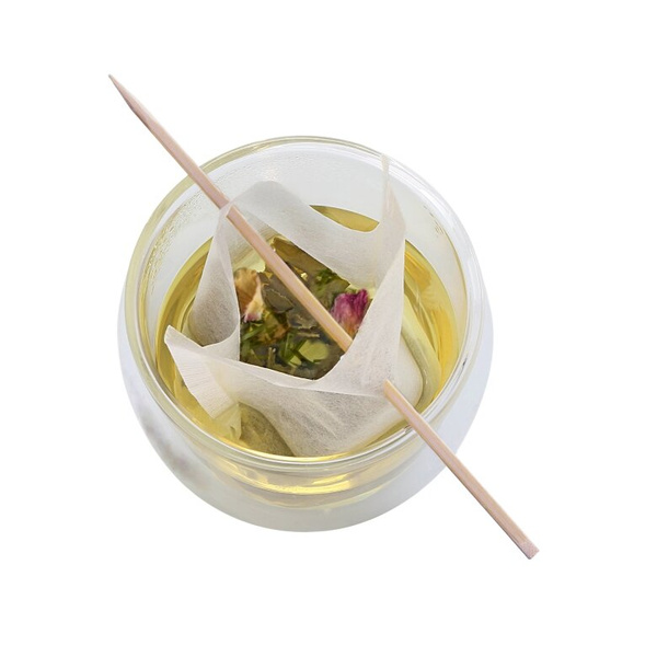 Filtry do herbaty Finum TeaCup 60 szt + bambusowy patyczek