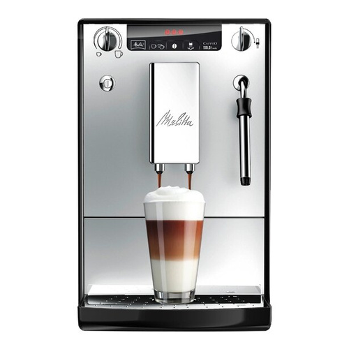 Ekspres do kawy Melitta E953-202 Solo & Milk - Srebrno-czarny + GRATIS 2KG KAWY