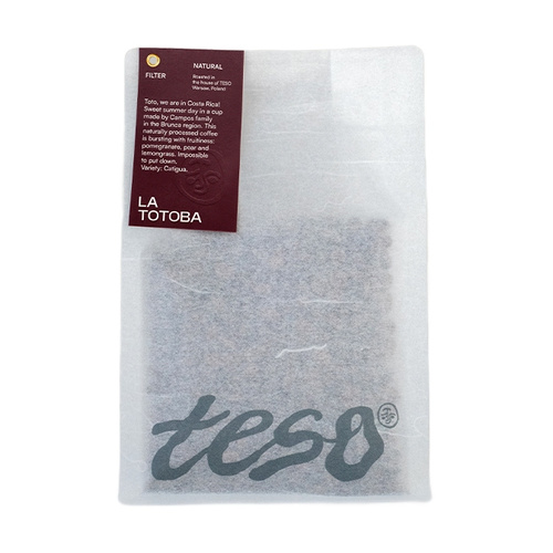 Kawa ziarnista Teso Kostaryka La Totoba Natural Filtr 250g