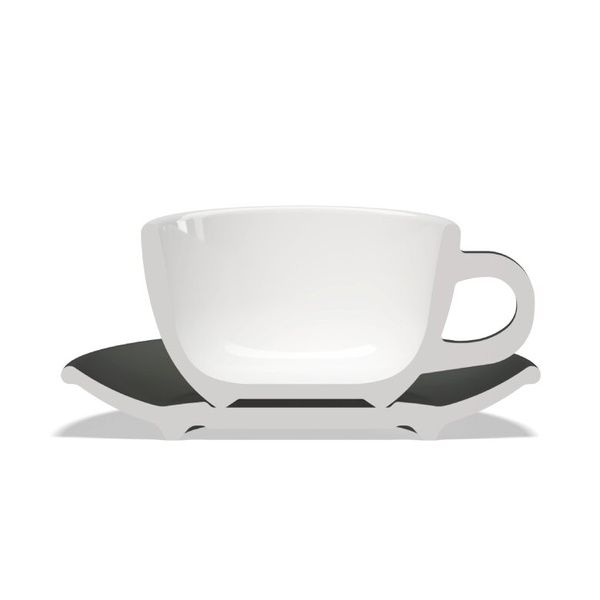 Filiżanka Club House Tulipano 300ml - Czarny mat