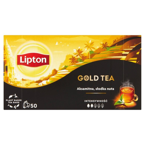 Herbata czarna aromatyzowana Lipton Gold Tea 50x1,5g