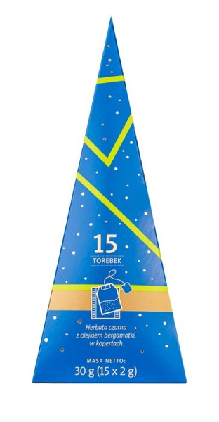 Czarna herbata Sir Williams Tea Earl Grey - Piramida 15x2g