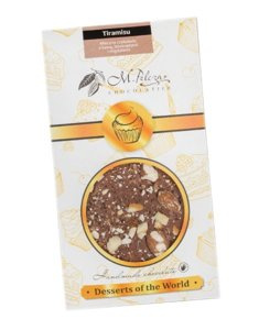 Mleczna czekolada M.Pelczar Chocolatier Desery Świata - Tiramisu 50g - opinie w konesso.pl