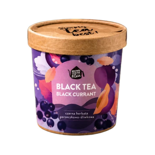 Herbata czarna Brown House&Tea BLACK CURRANT - porzeczkowo-śliwkowa 50g