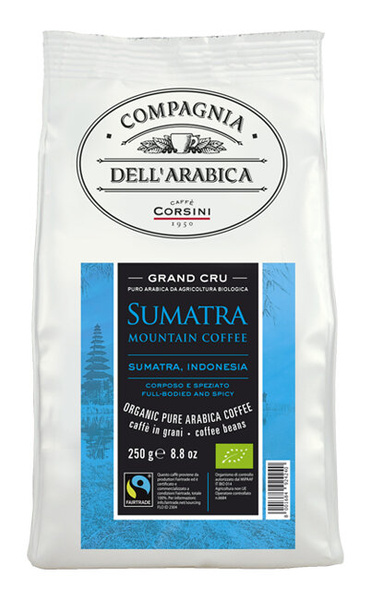 Kawa ziarnista Compagnia Dell'Arabica Sumatra Organic And Fairtrade 100% Arabica 250g – NIEDOSTĘPNY