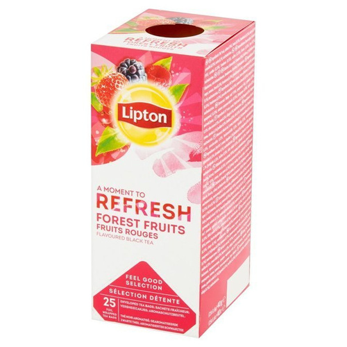 Czarna aromatyzowana herbata Lipton Classic Forest Fruits 25x1,6g