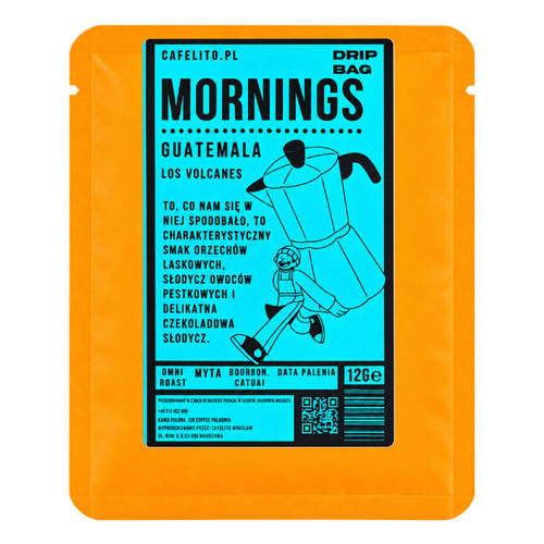 Drip Bag Cafelito Mornings Gwatemala Los Volcanes 12g