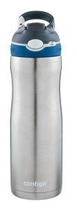 Butelka na wodę Contigo Ashland Chill 590 ml - Srebrna - opinie w konesso.pl