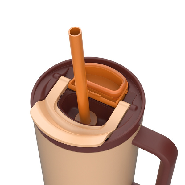 OUTLET - Kubek termiczny ze słomką Kambukka RIO 950 ml - Almond Dream