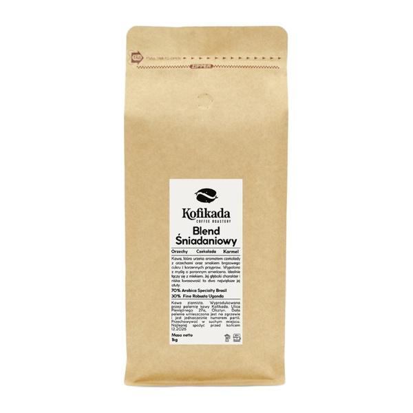 Kawa ziarnista Kofikada Blend Śniadaniowy 1kg