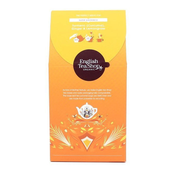 Ziołowa herbata English Tea Shop Turmeric Ginger & Lemongrass 15x2g