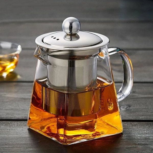 OUTLET - Szklany dzbanek z zaparzaczem do herbaty AVX RIO TP01 750 ml