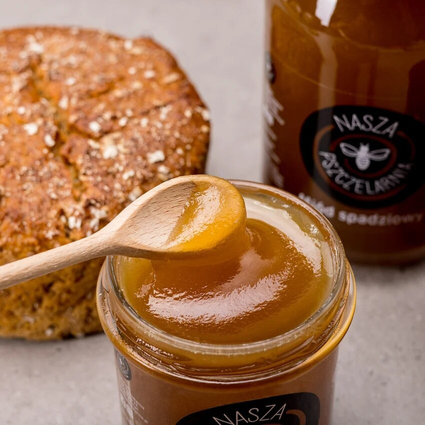 Miód spadziowy Nasza Pszczelarnia 450g