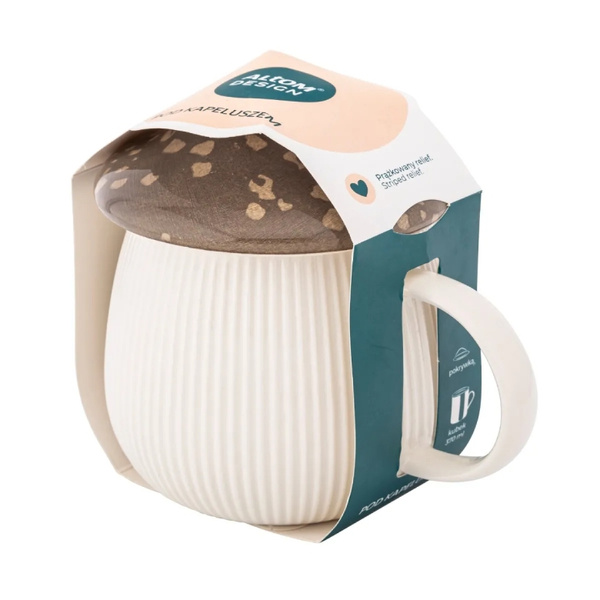 Kubek Altom Design Pod Kapeluszem - Grzybek brązowy 370 ml