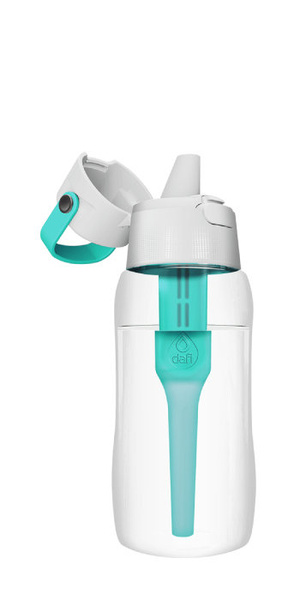 Butelka filtrująca Dafi SOLID 0,5 l + filtr węglowy - Turkusowa