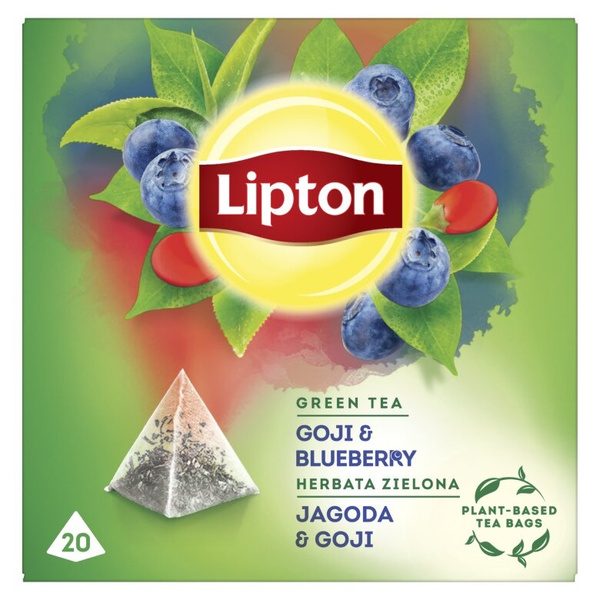 Herbata zielona aromatyzowana Lipton Jagoda & goji 20x1,4g