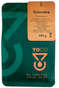 Kawa ziarnista YoCo Coffee Colombia Strawberry FILTR 250g