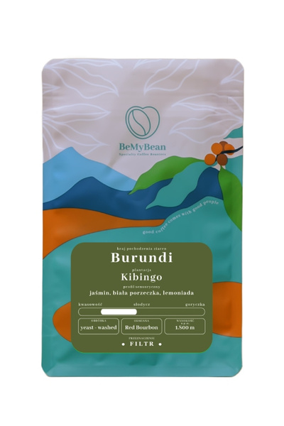 Kawa ziarnista BeMyBean Burundi Kibingo Filtr 250g – NIEDOSTĘPNY