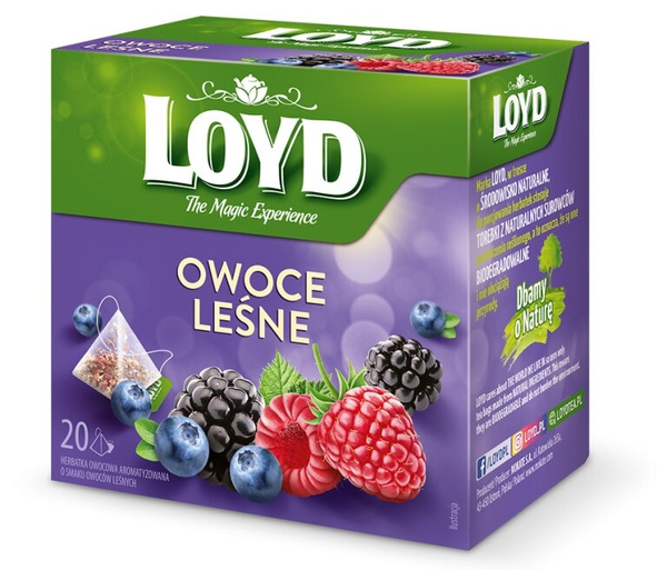 Herbata owocowa Loyd Owoce leśne 20x2g – NIEDOSTĘPNY