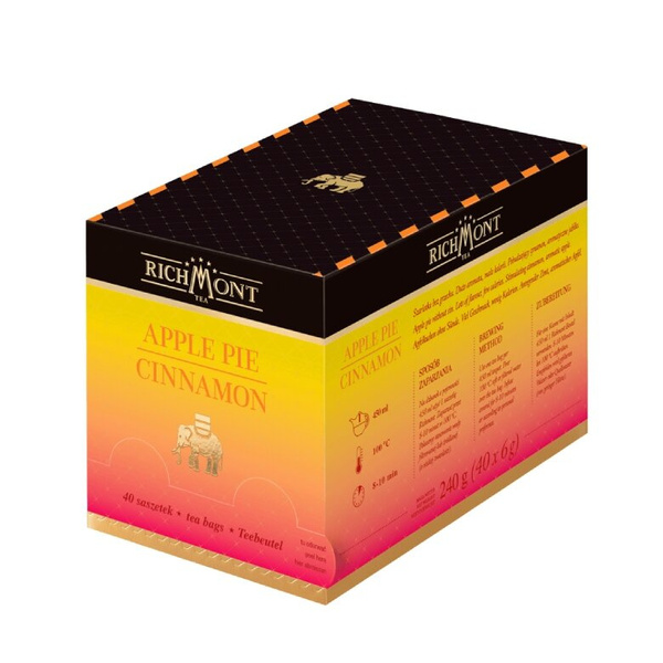 OUTLET - Herbatka owocowo-ziołowa Richmont Apple Pie Cinnamon 40x6g