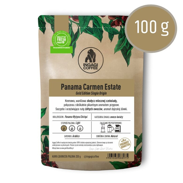 Kawa ziarnista Ingagi Coffee Panama Carmen Estate FILTR 100g – NIEDOSTĘPNY