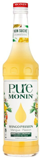 Syrop bez dodatku cukru PURE by MONIN - Mango Marakuja 0,7 L