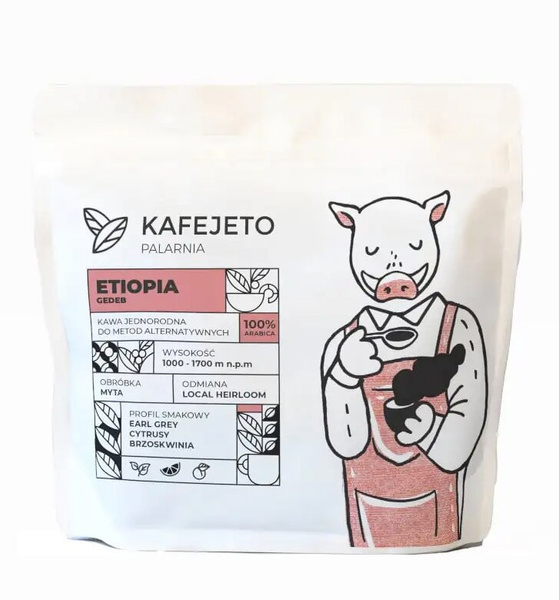 Kawa ziarnista Kafejeto Palarnia Etiopia Gedeb 250g - NIEDOSTĘPNY