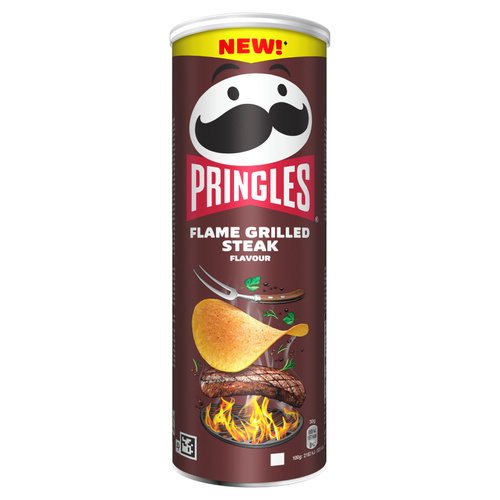 Chipsy Pringles Flame Grilled Steak 165g - opinie w konesso.pl